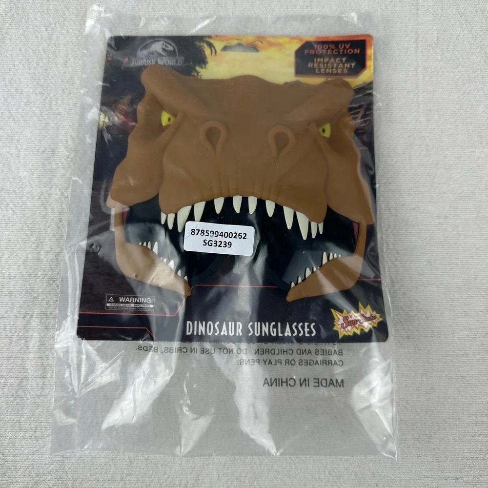 Sun-Staches Sunstaches SG3239 T-Rex Jurassic World Mask NWT‎